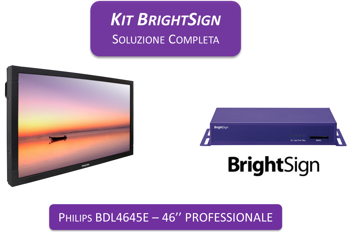 Display Plus BrightSign HD1010 - Philips 46" PRO